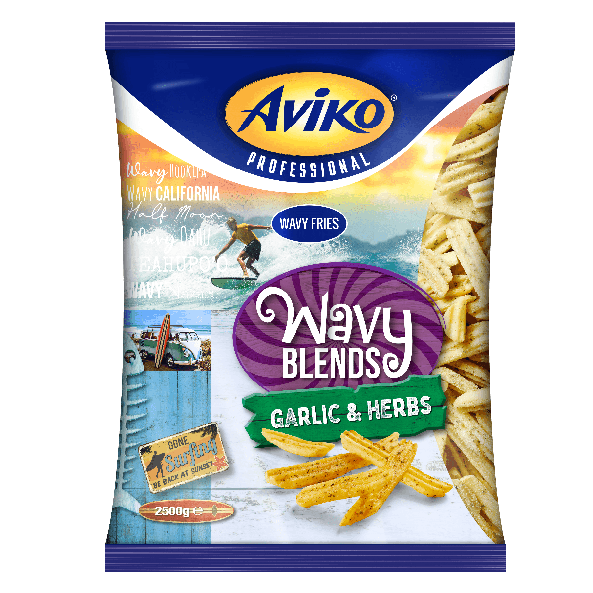 aviko-wavy-blends_-garlic-and-herbs Cartofi prăjiți ondulați, crocanți și condimentați cu usturoi și ierburi aromate